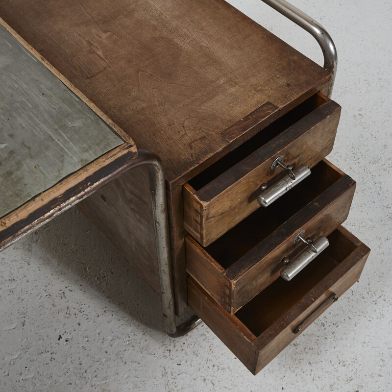 Vintage-Schreibtisch aus Metall