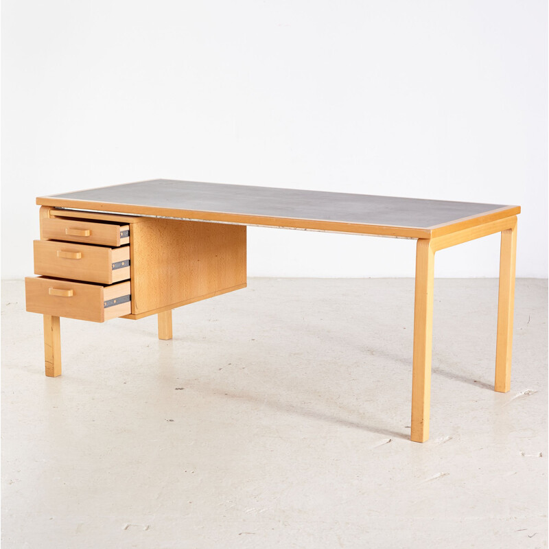 Bureau vintage en hêtre, 1970