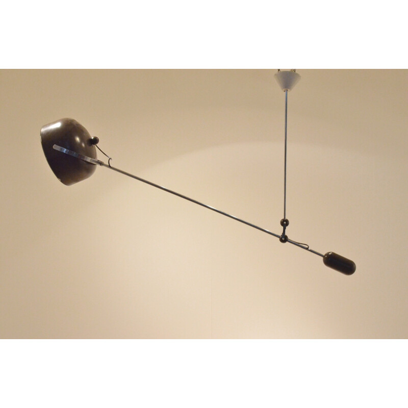 Industrial Anvia pendant lamp, J.J.M HOOGERVOST - 1960s