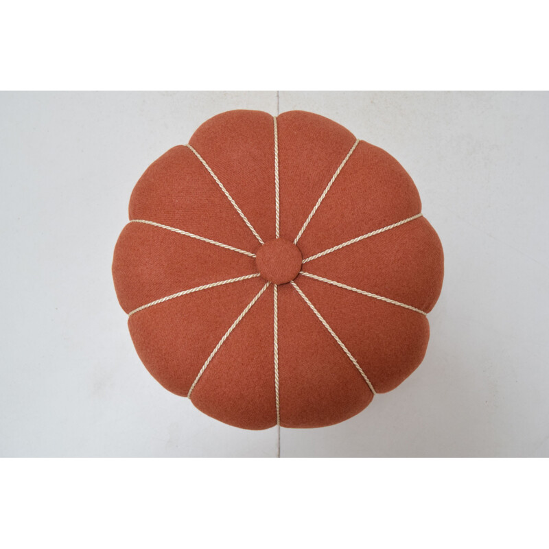 Vintage pouffe by Jindrich Halabala, Czechoslovakia 1950