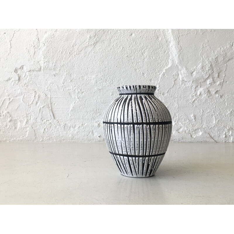 Vintage ceramic vase, German 1970