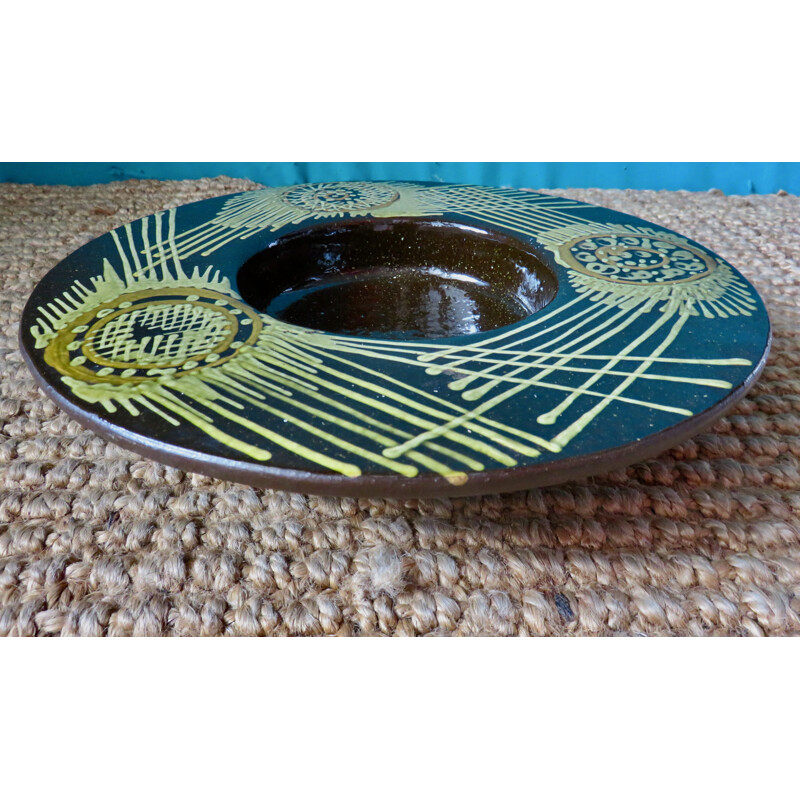 Vintage stoneware dish by Olle Alberius, Sweden 1965