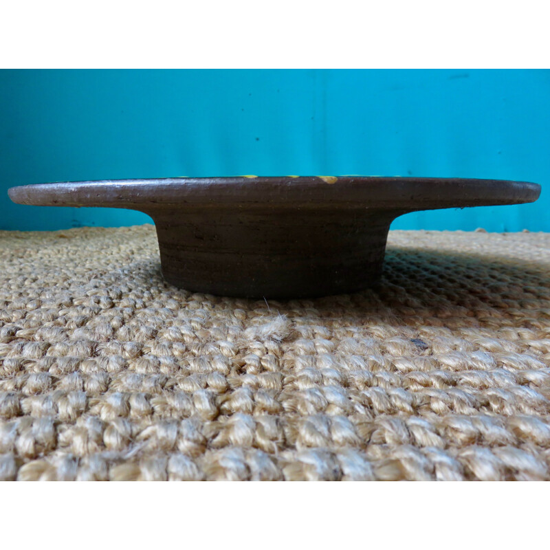 Vintage stoneware dish by Olle Alberius, Sweden 1965