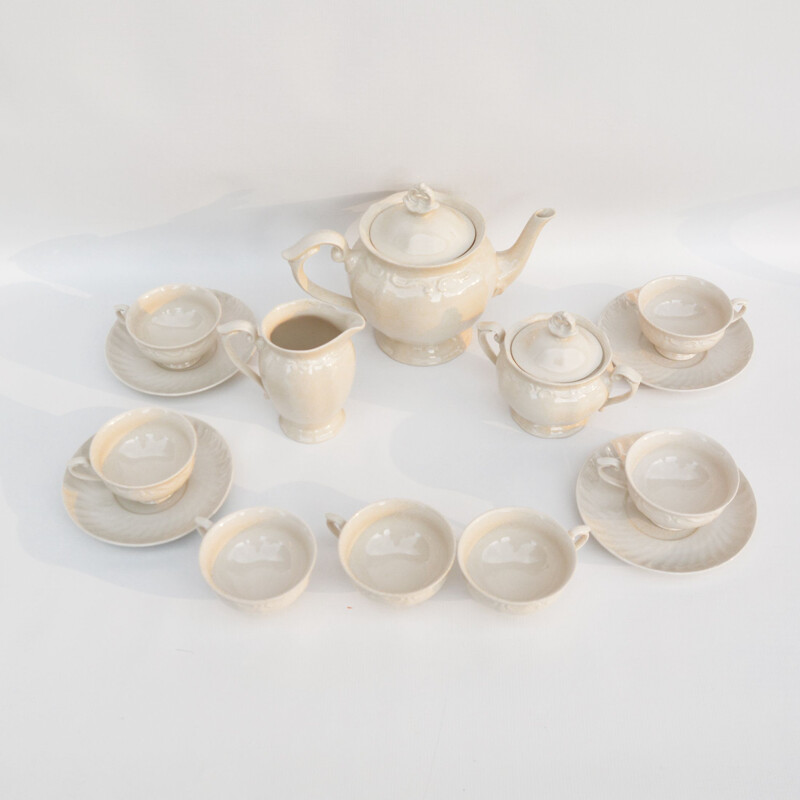 Vintage porcelain coffee service set by Zakłady Porcelitu Stolowego, Poland 1970