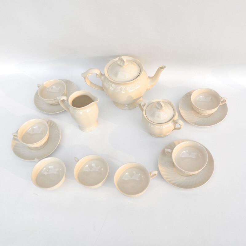 Vintage porcelain coffee service set by Zakłady Porcelitu Stolowego, Poland 1970