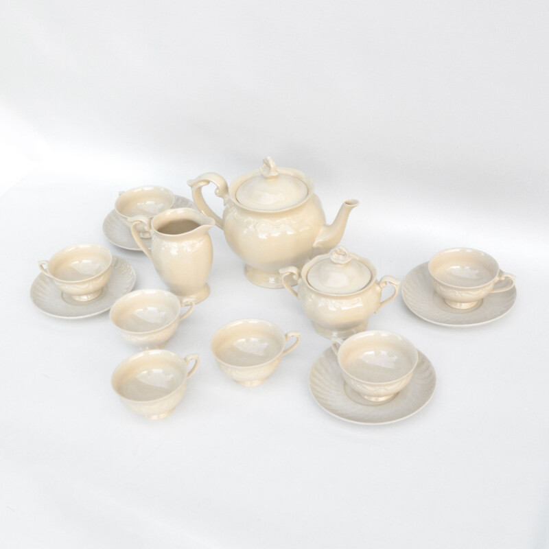 Vintage porcelain coffee service set by Zakłady Porcelitu Stolowego, Poland 1970