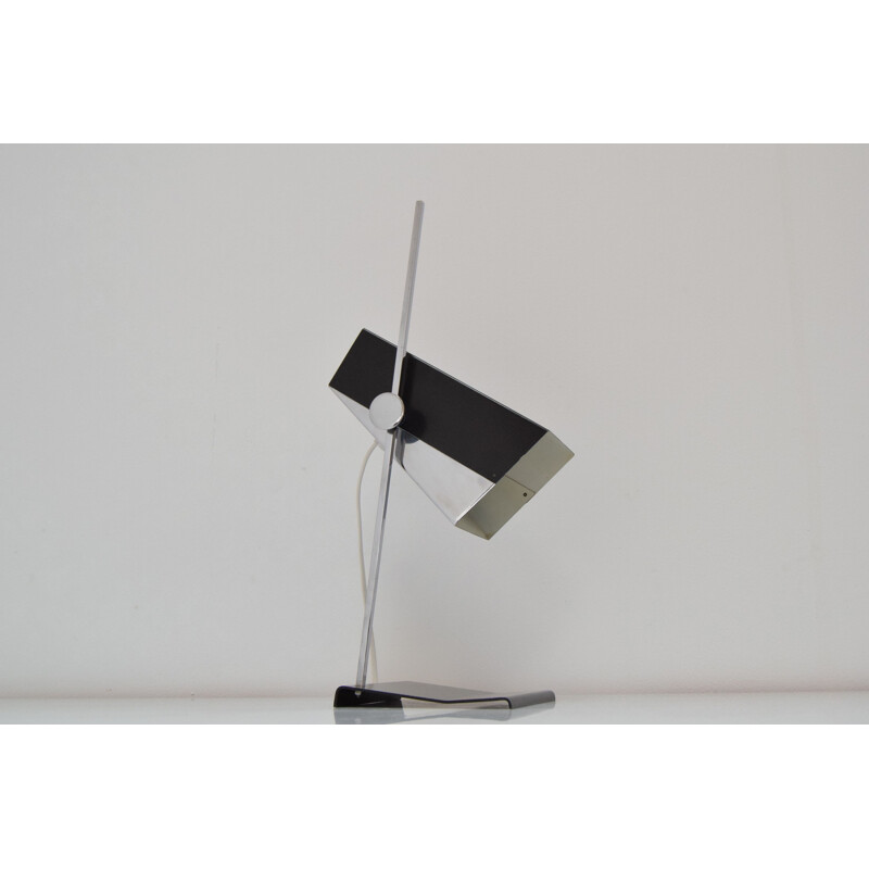 Vintage adjustable table lamp in lacquered metal by Josef Hurka for Napako, Czechoslovakia 1960