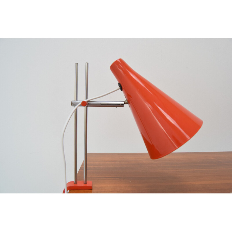 Vintage table lamp in lacquered metal by Josef Hurka, Czechoslovakia 1960