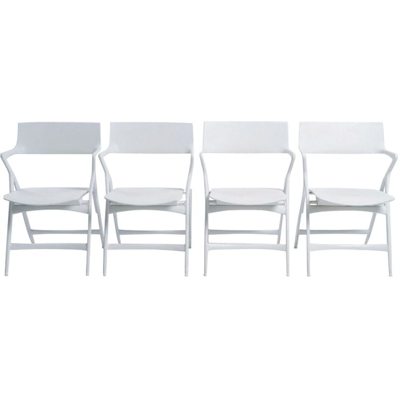 Ensemble de 4 chaises pliantes vintage de Kartell