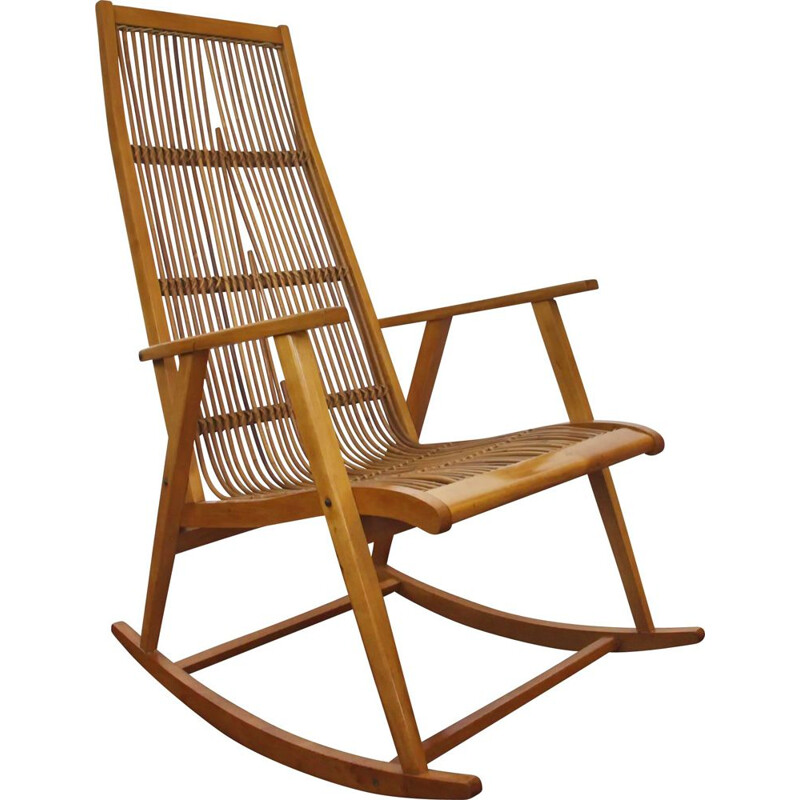 Vintage rocking chair by Deutsche Werkstätten Hellerau, Germany 1960s