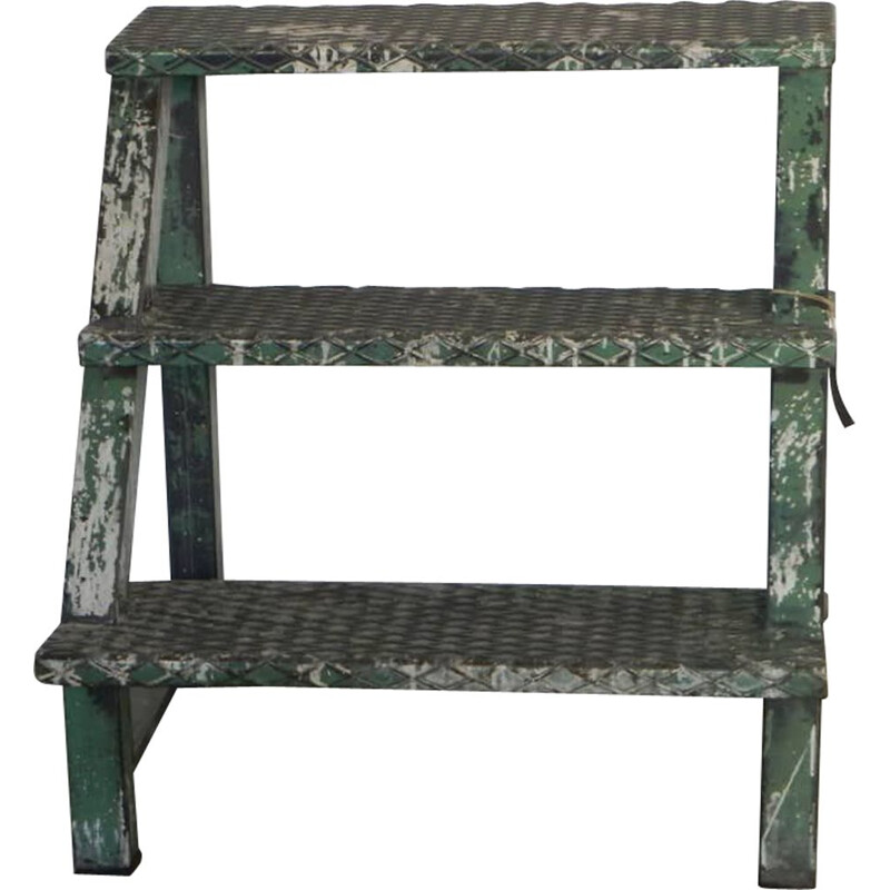 Vintage industriële ijzeren ladder