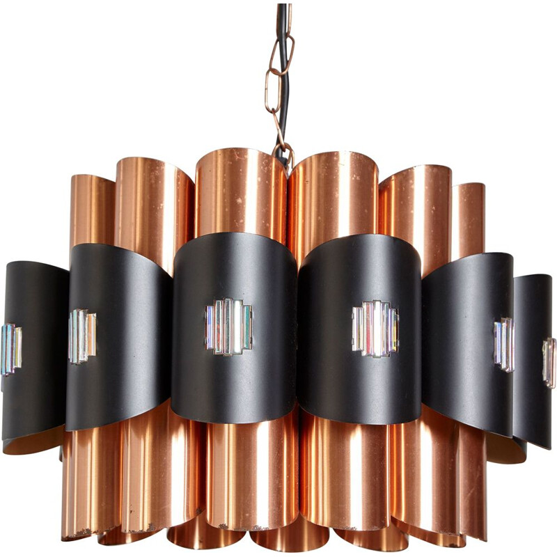 Danish copper vintage pendant lamp