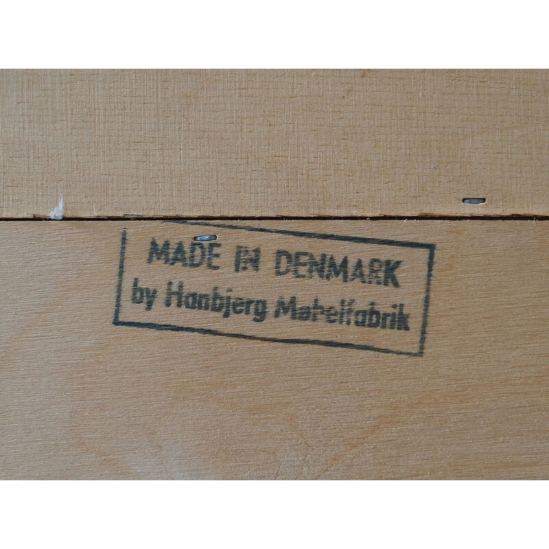 Secrétaire vintage en teck, Danemark 1960