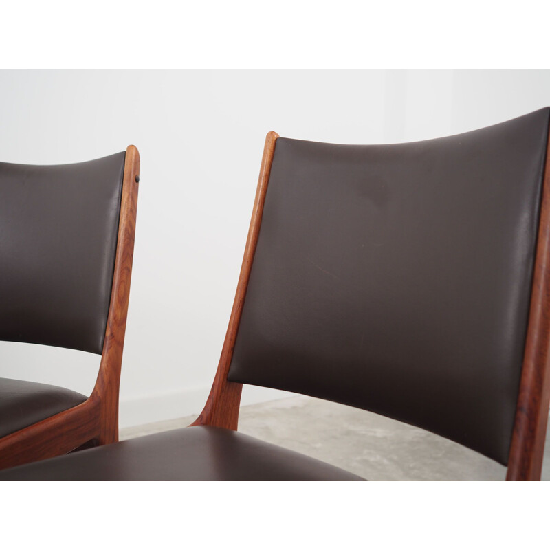 Set of 6 vintage rosewood chairs by J. Andersen for Uldum Møbelfabrik, Denmark 1960