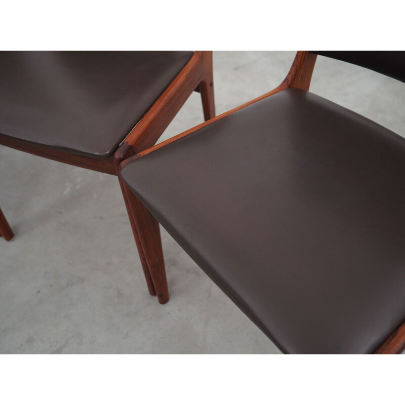 Set of 6 vintage rosewood chairs by J. Andersen for Uldum Møbelfabrik, Denmark 1960