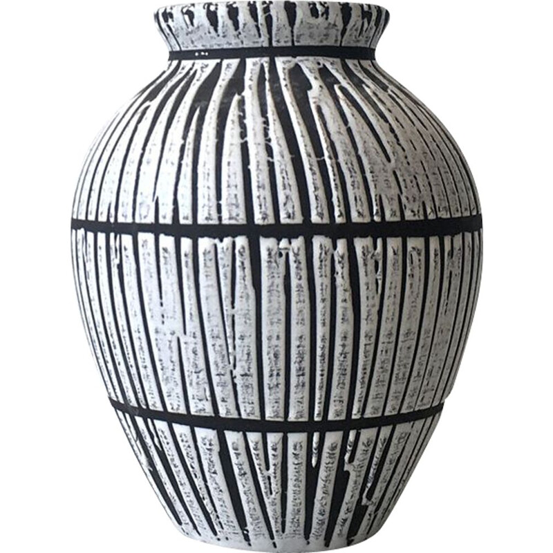 Vase vintage en céramique, Allemand 1970