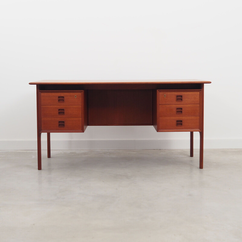 Teak vintage desk by Arne Vodder, Denmark 1960s