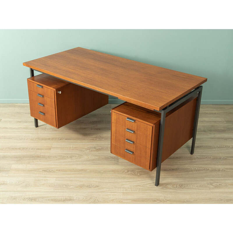 Vintage teak desk by Herbert Hirche for Holzäpfel, Germany 1950s