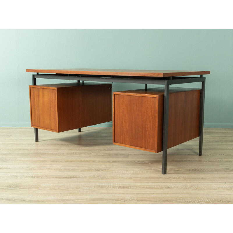 Vintage teak desk by Herbert Hirche for Holzäpfel, Germany 1950s