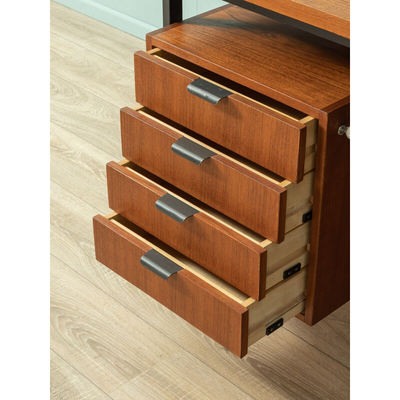 Vintage teak desk by Herbert Hirche for Holzäpfel, Germany 1950s