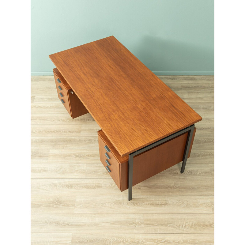 Vintage teak desk by Herbert Hirche for Holzäpfel, Germany 1950s