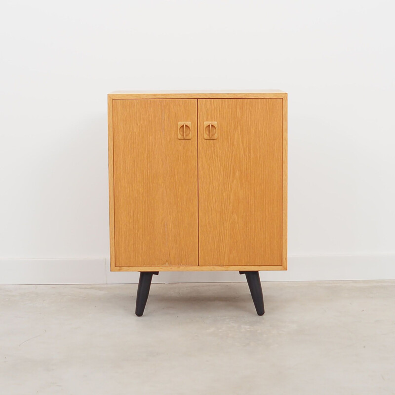 Mid-century ashwood veneered case storage from Domino Møbler, Denmark 1960s