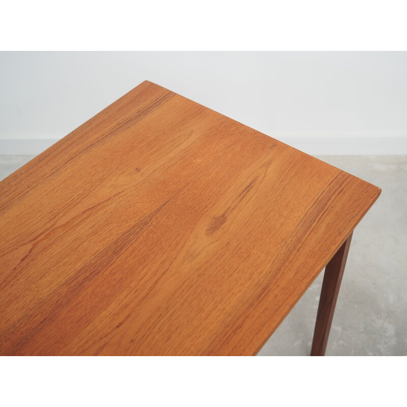 Vintage teak desk with 2 drawers, Denmark 1970s