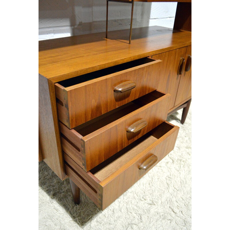 Scandinavian vintage bookcase in teak, Victor WILKINS - 1960s