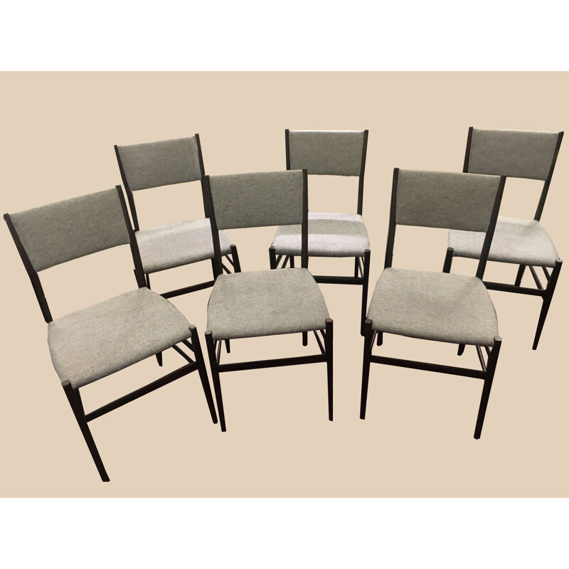 Set of 6 vintage Leggera chairs by Gio Ponti Edition Cassina