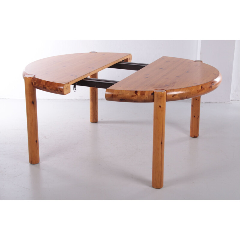 Brutalist vintage dining room set by Rainer Daumiller for Hirtshals Savværk, 1960s