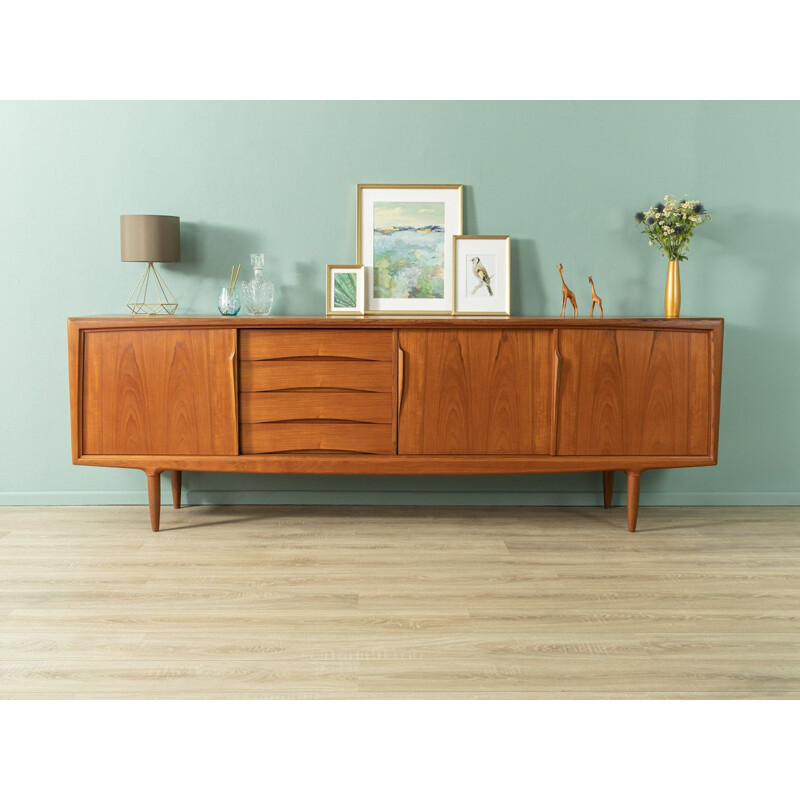 Mid century teak multi-storage sideboard by Axel Christensen for ACO Møbler, Denmark 1960s