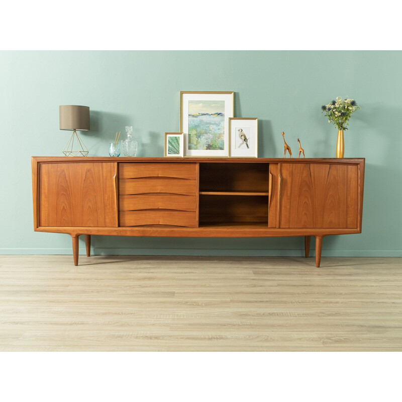 Mid century teak multi-storage sideboard by Axel Christensen for ACO Møbler, Denmark 1960s