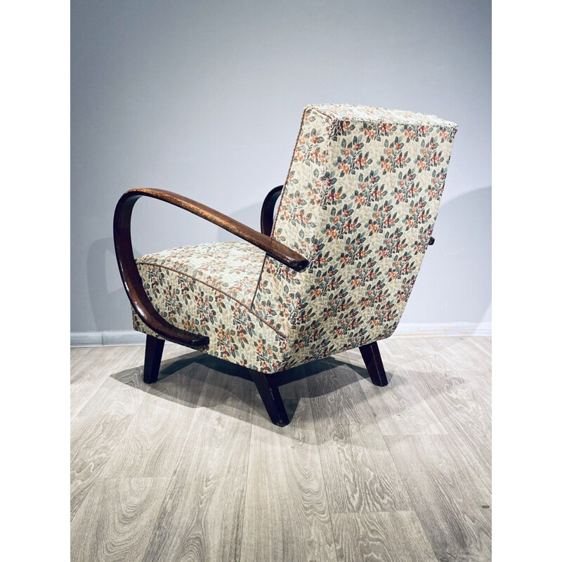 Paire de fauteuils art déco vintage H 227 par Halabala