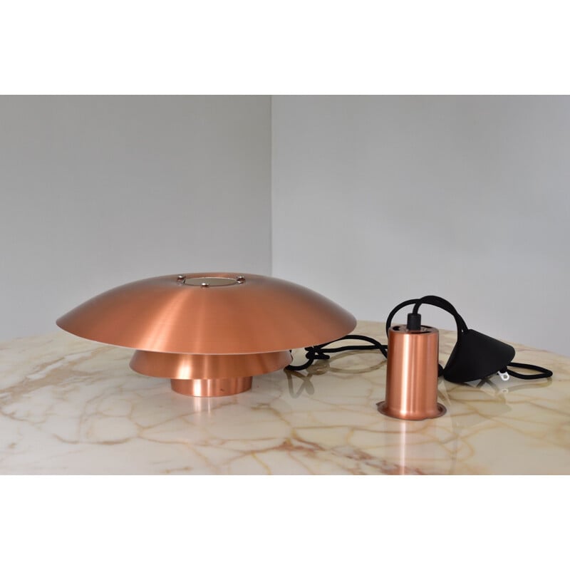 Vintage PH 4-4 12 copper pendant lamp by Poul Henningsen, Denmark