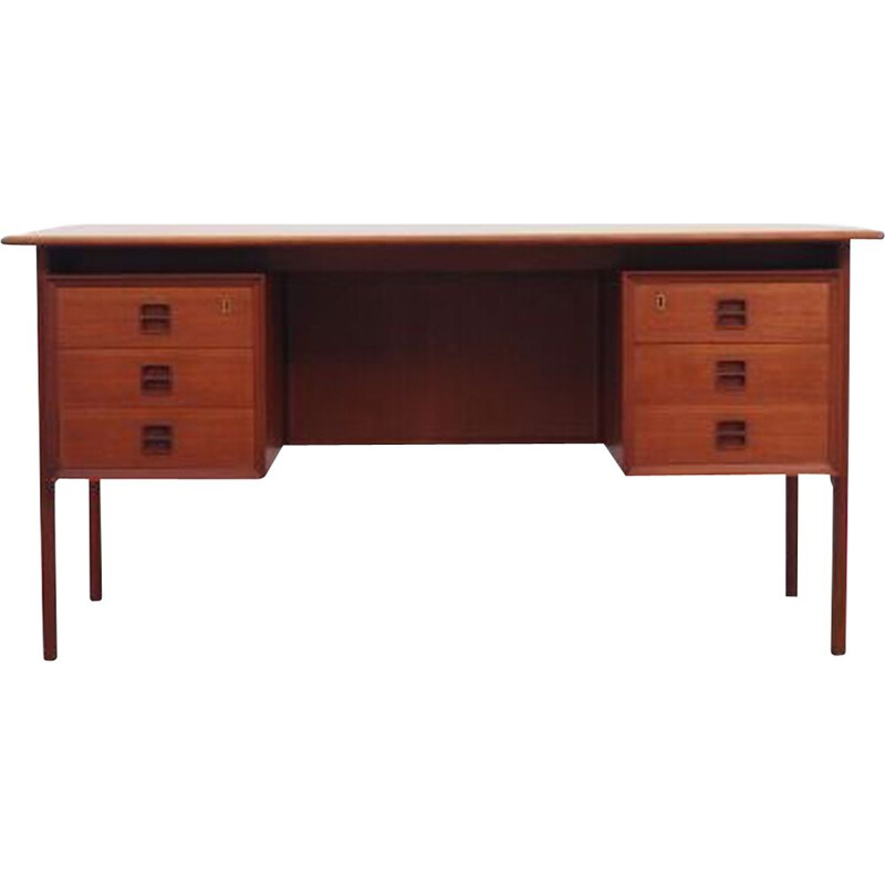 Teak vintage desk by Arne Vodder, Denmark 1960s