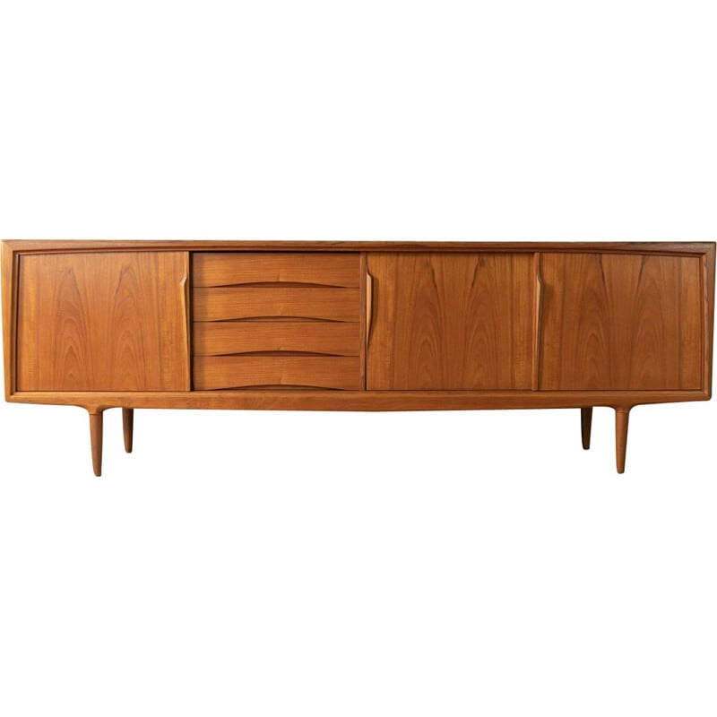 Mid century teak multi-storage sideboard by Axel Christensen for ACO Møbler, Denmark 1960s