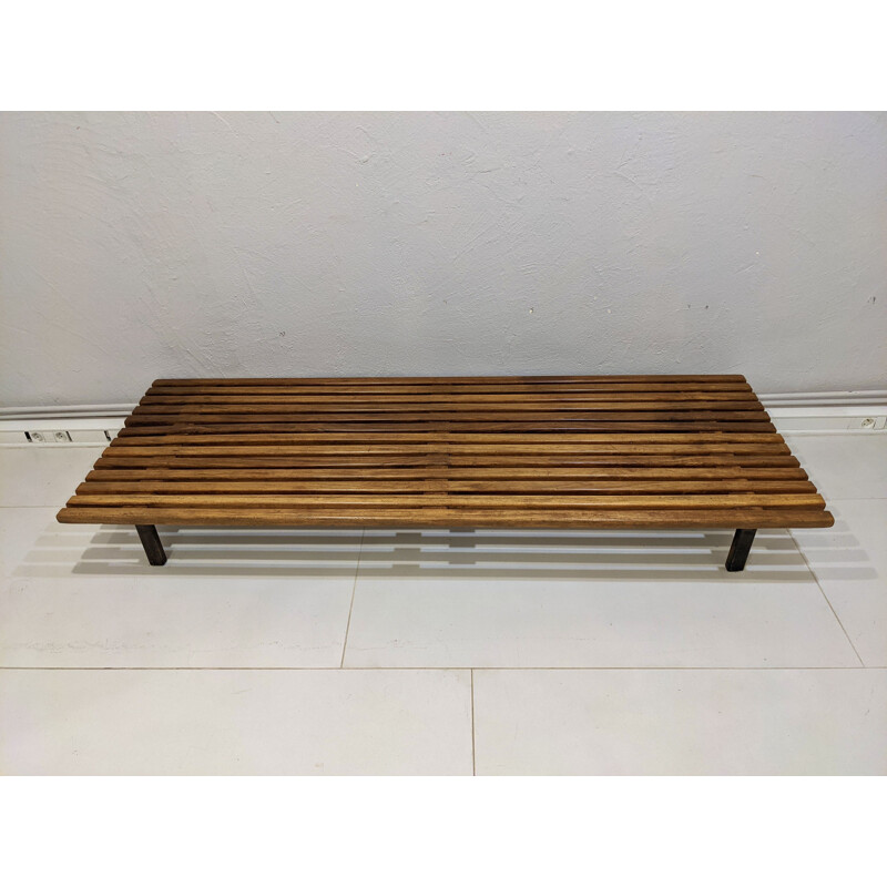 Vintage Cansado bench by Charlotte Perriand, 1954