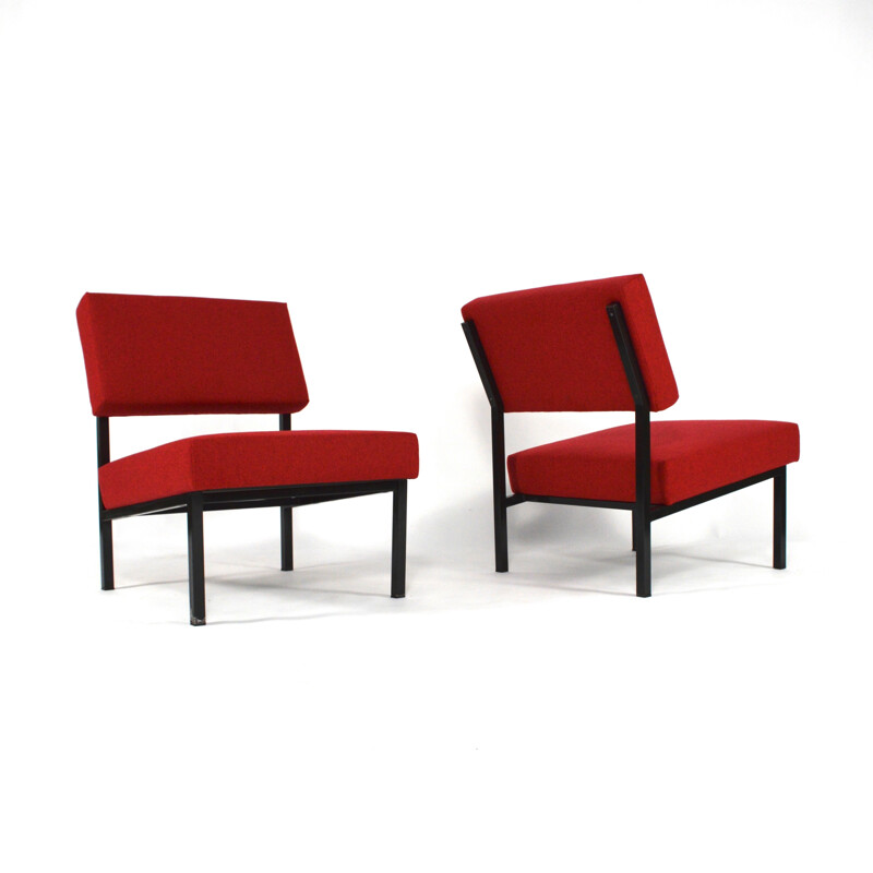 Pair of T'Spectrum easy chairs, Martin VISSER - 1950s