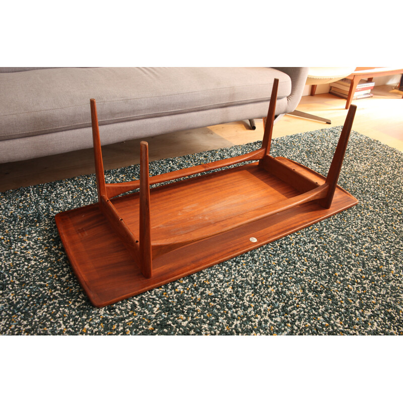 Scandinavian vintage FD503 teak coffee table by Kindt-larsen for France and Daverkosen, 1955