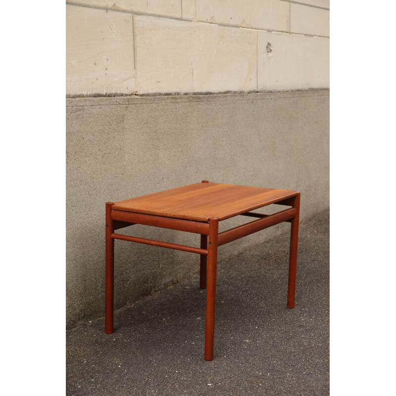 Vintage reversible side table by Ole Wanscher for Jeppesen, Denmark 1960s