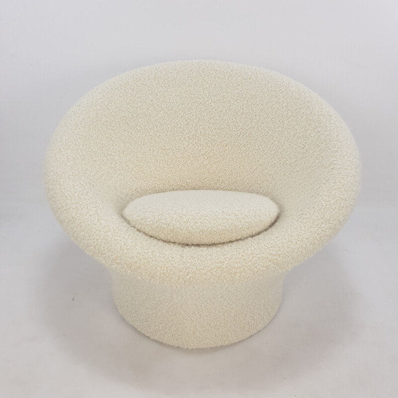 Set of vintage mushroom armchair & ottoman by Pierre Paulin for Artifort, 1960s