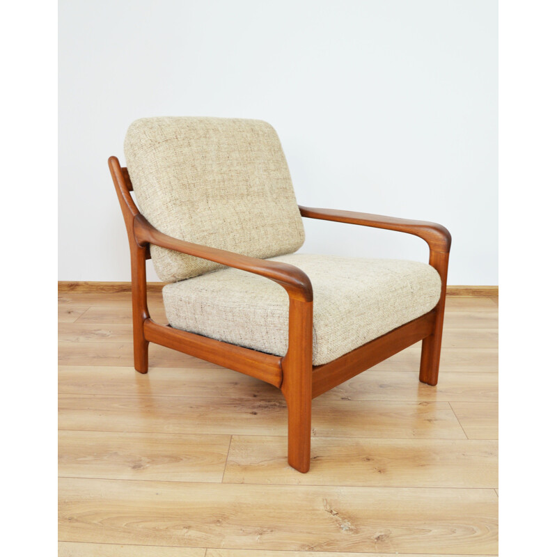 Vintage Teakholz-Sofa- und Sessel-Set, 1960