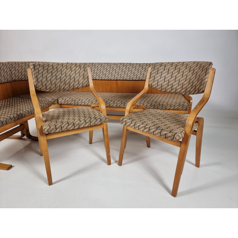 Vintage living room set by Ludvik Volak for Drevopodnik Holesov, Czechoslovakia 1960