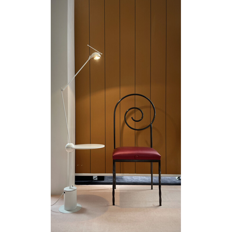 Vintage articulated floor lamp by Edward Geluk, 1980s