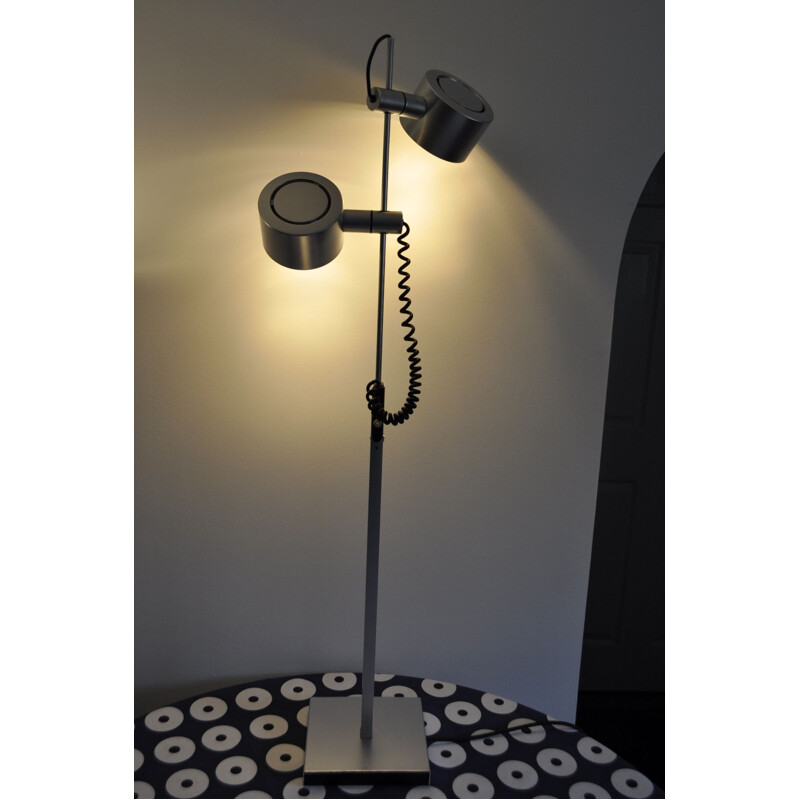 Vintage adjustable lights floor lamp by Peter Nelson