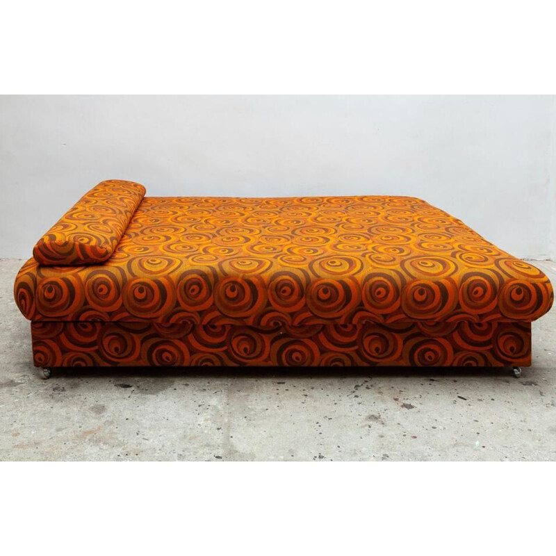 Vintage psychedelic daybed with chest, Germany 1970s