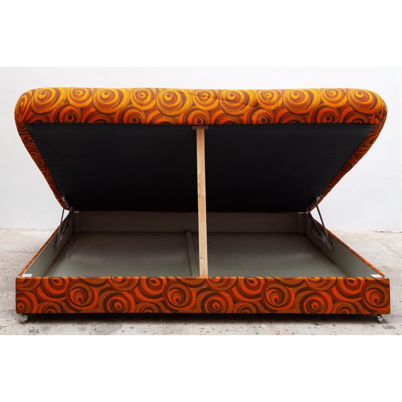 Vintage psychedelic daybed with chest, Germany 1970s