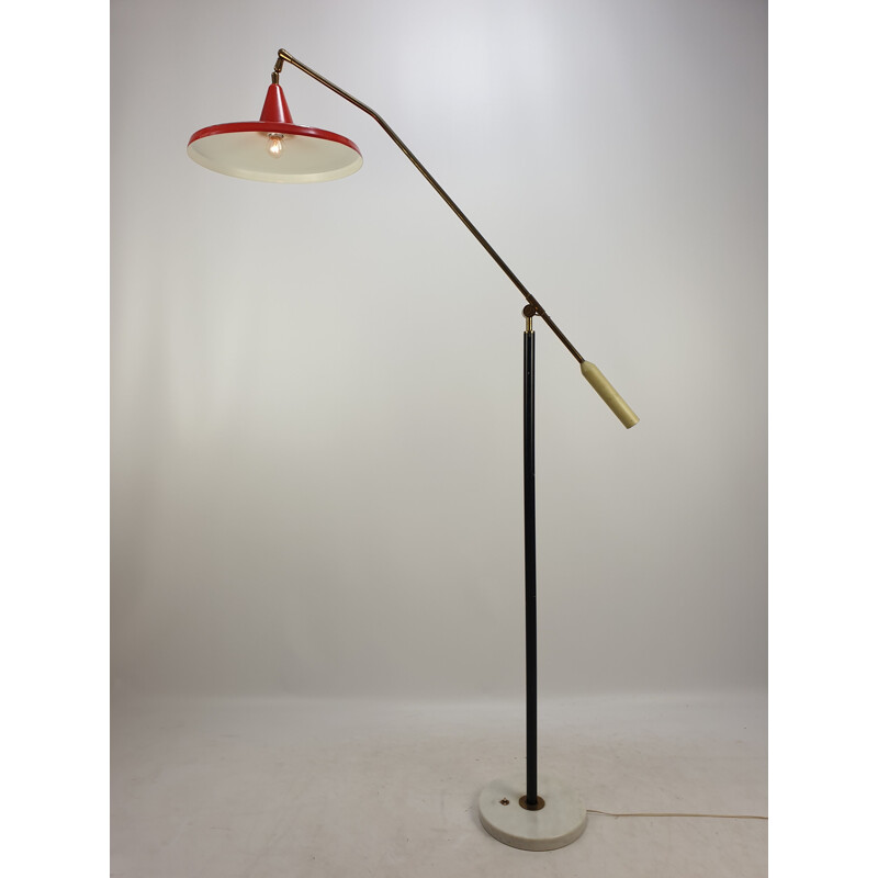 Vintage-Stehlampe aus Marmor von Stilnovo, Italien 1950