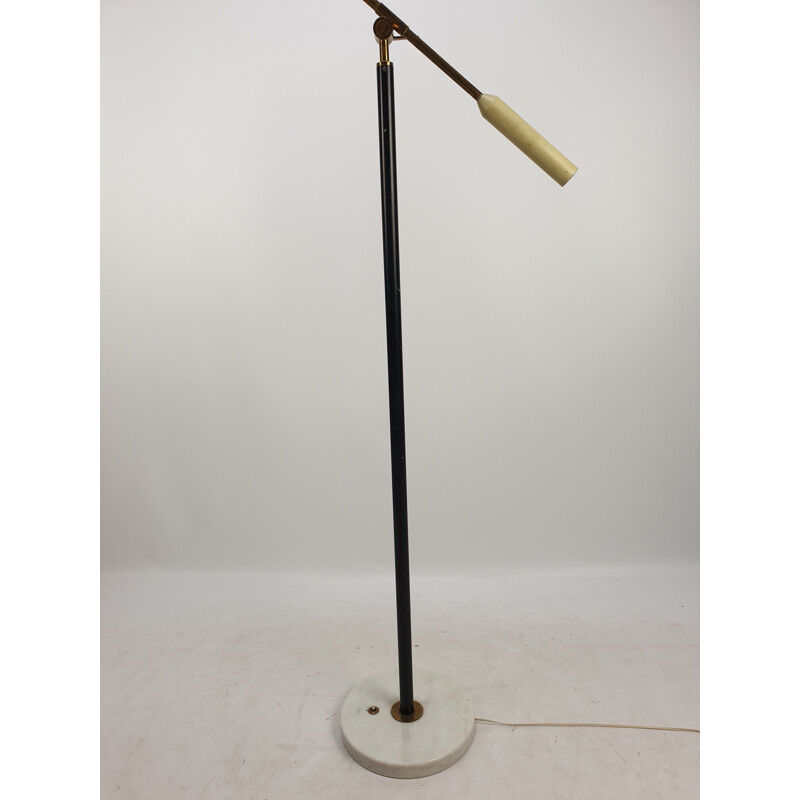 Vintage marble floor lamp by Stilnovo, Italy 1950