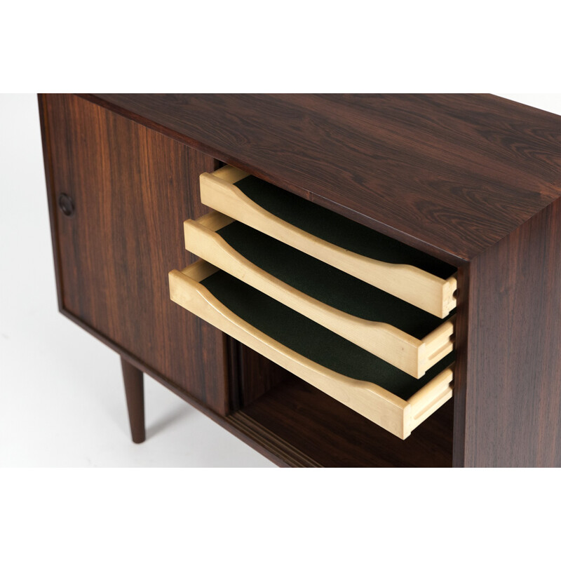 Small Scandinavian cabinet in rosewood, Kai KRISTIANSEN - 1960s